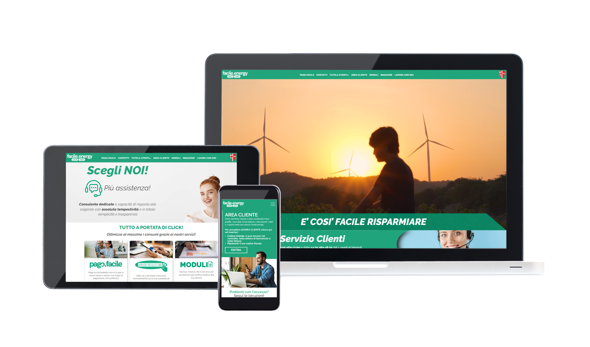 Facile Energy sito web