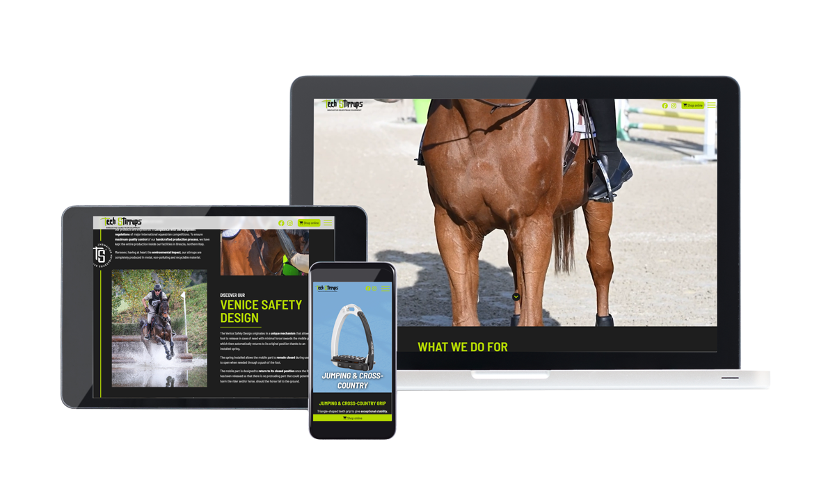 Tech Stirrups sito web
